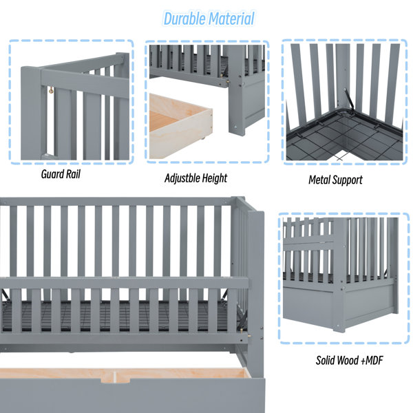 Harriet bee arbuckle store 3 in 1 crib